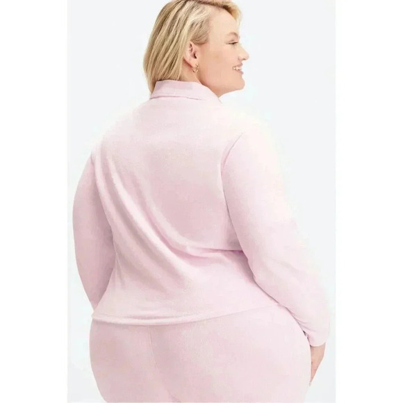 NWT Fabletics Women’s Terry Long Sleeve Cut Out Top in Lavender Lustre SZ 4X - Picture 2 of 2